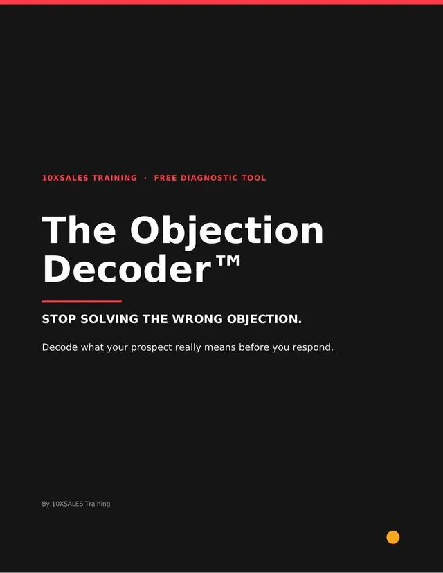 The Objection Decoder sales resource