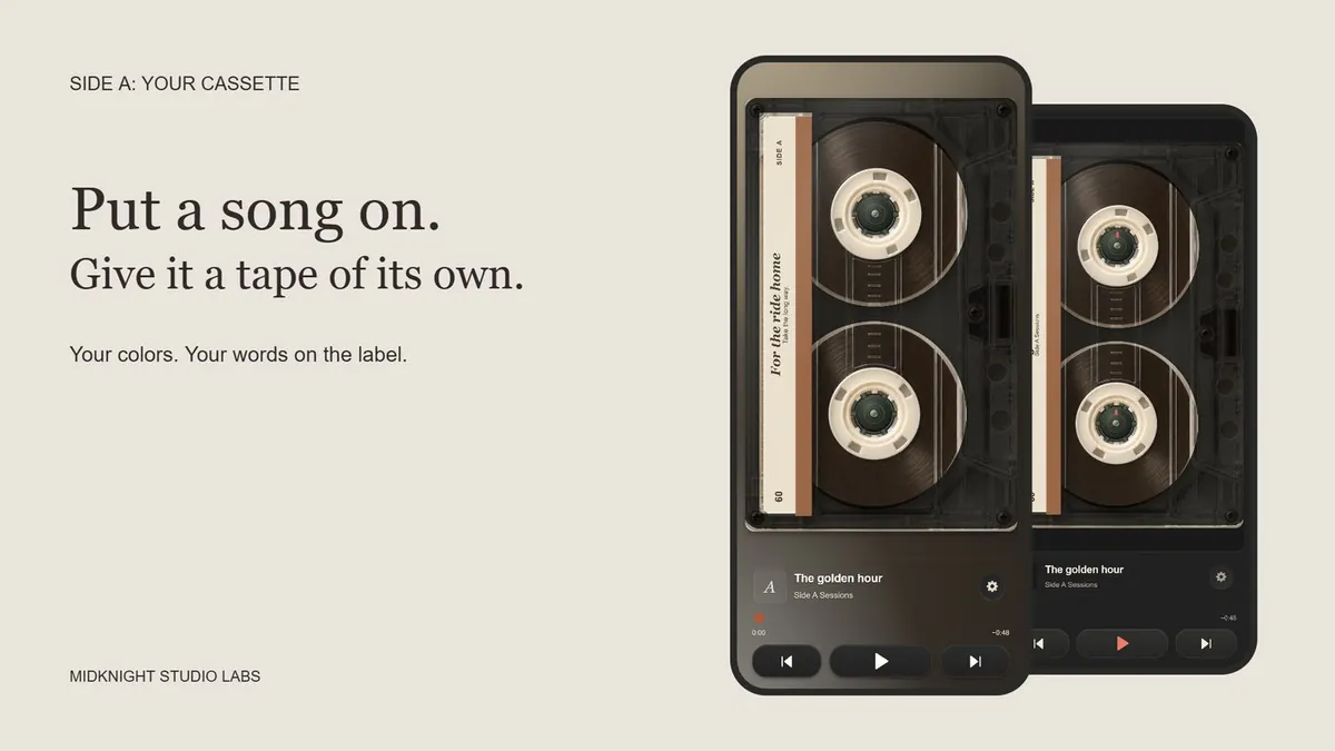 Side A: Your Cassette — an Apple Music cassette experience
